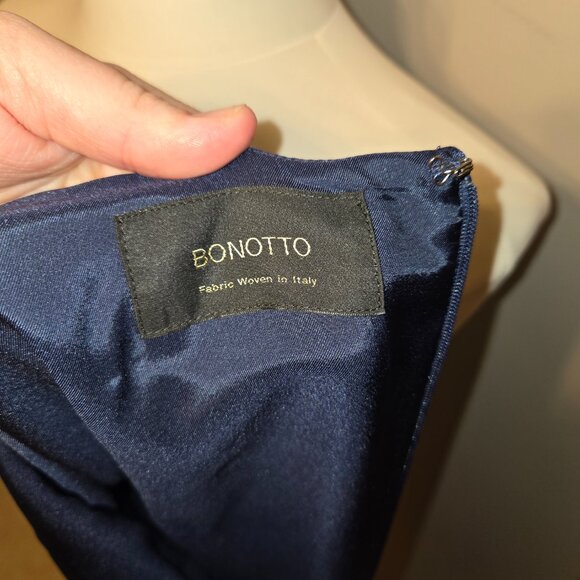 Brooks Brothers Bonotto Sheath Dress, Navy - Women's size 6 - Picture 6 of 7